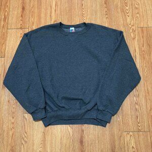Vintage 2000s Russell Athletic Gray Blank‎ Sweatshirt